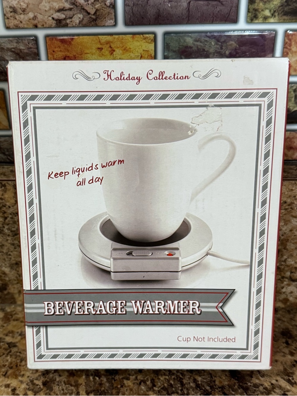 White Beverage Warmer - Electric Mug Heater NEW